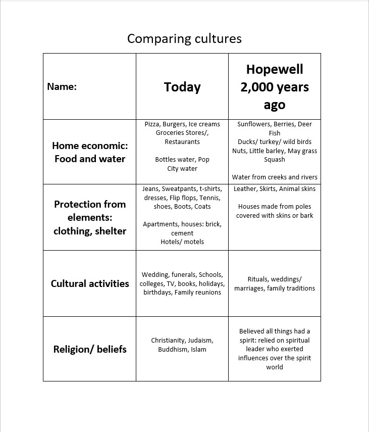 comparing cultures essay